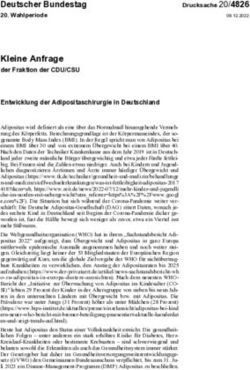 Kleine Anfrage der Fraktion der CDU/CSU - Deutscher Bundestag