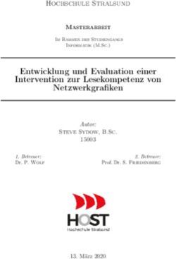 Entwicklung und Evaluation einer Intervention zur Lesekompetenz von Netzwerkgrafiken - Hochschule Stralsund