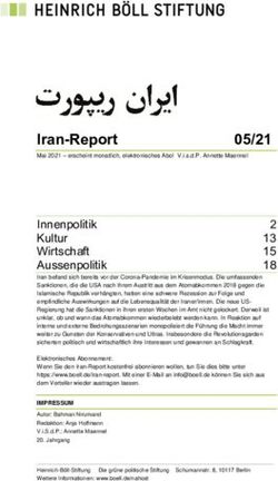 Iran-Report 05/21 - Heinrich-B&ouml;ll-Stiftung