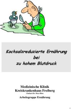 Kochsalzreduzierte Ern&auml;hrung bei - zu hohem Blutdruck Medizinische Klinik Kreiskrankenhaus Freiberg