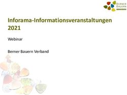 Inforama-Informationsveranstaltungen 2021 - Webinar Berner Bauern Verband