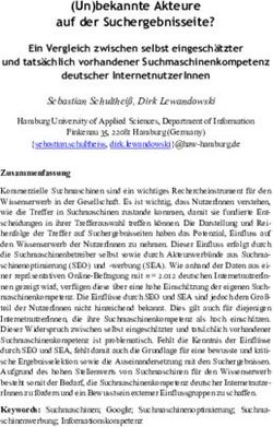 (Un)bekannte Akteure auf der Suchergebnisseite? - Search ...