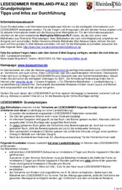 LESESOMMER RHEINLAND-PFALZ 2021 - Grundprinzipien Tipps und Infos zur Durchf&uuml;hrung - Bistum Speyer