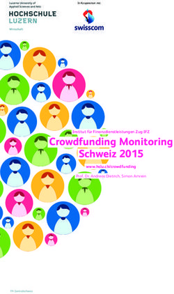 Crowdfunding Monitoring Schweiz 2015 - Institut für Finanzdienstleistungen Zug IFZ