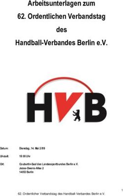 Arbeitsunterlagen zum 62. Ordentlichen Verbandstag des Handball-Verbandes Berlin e.V.
