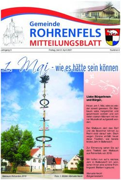 Mai - wie es hätte sein können - Gemeinde Rohrenfels