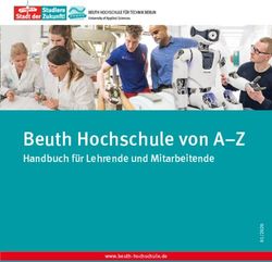 Beuth Hochschule von A-Z - Handbuch f&uuml;r Lehrende und Mitarbeitende www.beuth-hochschule.de - BHT Berlin