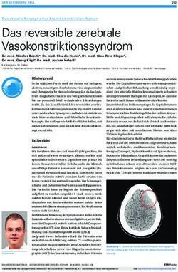 Das reversible zerebrale Vasokonstriktionssyndrom - Swiss Medical ...