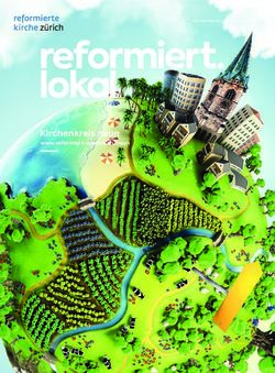 Reformiert. lokal Kirchenkreis neun - www.reformiert-zuerich.ch/neun - Reformierte Kirche Z&uuml;rich