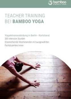 TEACHER TRAINING BEI BAMBOO YOGA - Yogalehrerausbildung in Berlin - Karlshorst 200 intensive Stunden 8 bereichernde Wochenenden mit ausgewählten ...