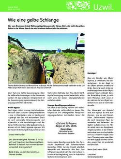 Wie eine gelbe Schlange - Gemeinde Uzwil