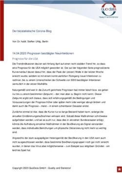 Prognose für die USA 14.04.2020 Prognosen bestätigter Neuinfektionen