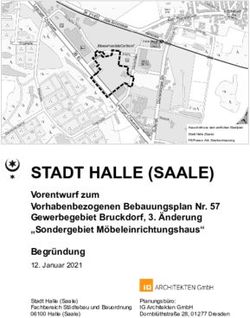 STADT HALLE (SAALE) Vorentwurf zum Vorhabenbezogenen Bebauungsplan Nr. 57 Gewerbegebiet Bruckdorf, 3. &Auml;nderung "Sondergebiet ...