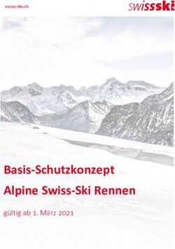 Basis-Schutzkonzept Alpine Swiss-Ski Rennen - g&uuml;ltig ab 1. M&auml;rz 2021 - Ski Alpin Kader