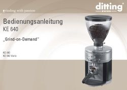 Bedienungsanleitung KE 640 - Grind-on-Demand