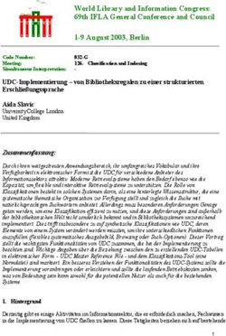 World Library and Information Congress: 69th IFLA General Conference and Council 1-9 August 2003, Berlin