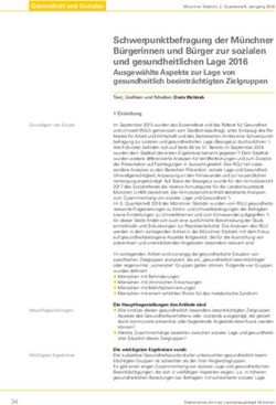 Schwerpunktbefragung der M&uuml;nchner B&uuml;rgerinnen und B&uuml;rger zur sozialen und gesundheitlichen Lage 2016