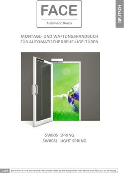MONTAGE- UND WARTUNGSHANDBUCH FÜR AUTOMATISCHE DREHFLÜGELTÜREN - SW80S SPRING SW80S1 LIGHT SPRING