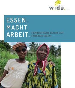 ESSEN. MACHT. ARBEIT. FEMINISTISCHE BLICKE AUF - FAIRFOOD IDEEN - Wide Switzerland