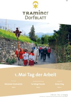 Mai Tag der Arbeit - Klirrende Frostn&auml;chte - Traminer Dorfblatt