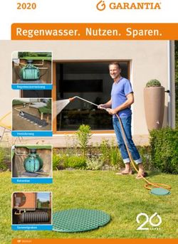 Regenwasser. Nutzen. Sparen 2020 - Regenwassernutzung Versickerung Retention Sammelgruben - Garantia