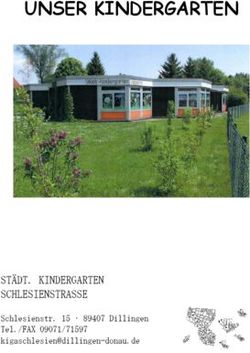 UNSER KINDERGARTEN - ST&Auml;DT. KINDERGARTEN SCHLESIENSTRASSE Schlesienstr. 15 89407 Dillingen Tel./FAX 09071/71597