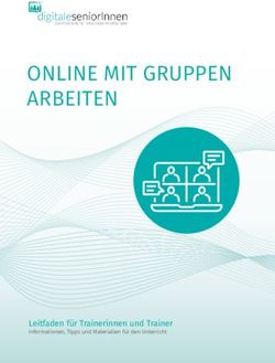 Online mit Gruppen arbeiten - Leitfaden f&uuml;r Trainerinnen und Trainer Informationen, Tipps und Materialien f&uuml;r den Unterricht - Digitale SeniorInnen