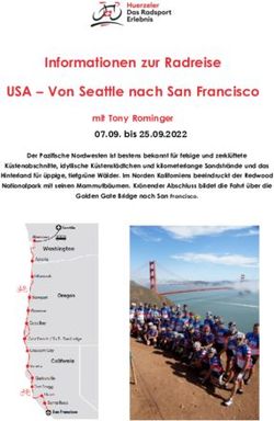 Informationen zur Radreise USA - Von Seattle nach San Francisco
