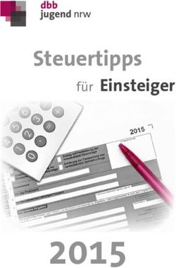 Steuertipps f&uuml;r Einsteiger - dbb jugend nrw