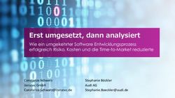 Erst umgesetzt, dann analysiert - Wie ein umgekehrter Software Entwicklungsprozess erfolgreich Risiko, Kosten und die Time-to-Market reduzierte ...