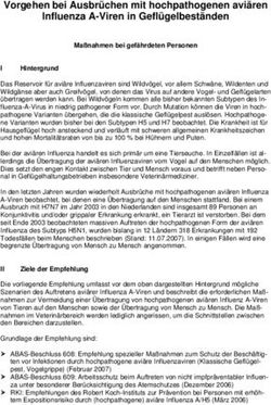 Vorgehen bei Ausbrüchen mit hochpathogenen aviären Influenza A-Viren in Geflügelbeständen