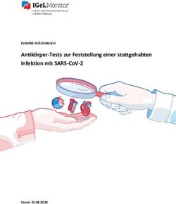 ANTIKÖRPER-TESTS ZUR FESTSTELLUNG EINER STATTGEHABTEN INFEKTION MIT SARS-COV-2 - STAND: 25.08.2020 - EVIDENZ AUSFÜHRLICH