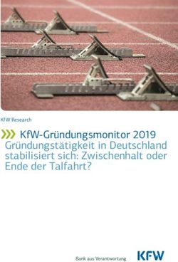 KFW-GRÜNDUNGSMONITOR 2019 GRÜNDUNGSTÄTIGKEIT IN DEUTSCHLAND STABILISIERT SICH: ZWISCHENHALT ODER ENDE DER TALFAHRT? - KFW RESEARCH