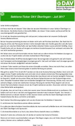 Sektions-Ticker DAV Überlingen - Juli 2017