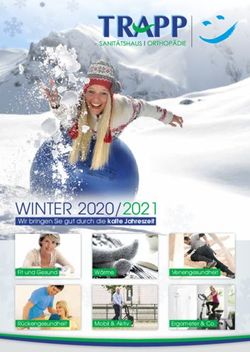 WINTER 2020 / 2021 Wir bringen Sie gut durch die kalte Jahreszeit - Fit und Gesund - Sanit&auml;tshaus Trapp