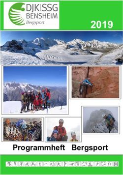 2019 Programmheft Bergsport - Abteilung Bergsport