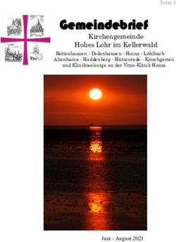 Gemeindebrief Kirchengemeinde Hohes Lohr im Kellerwald - Ev. Kirchengemeinde Haina