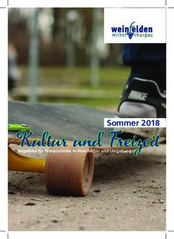 Kultur und Freizeit Sommer 2018 - Angebote f&uuml;r Primarsch&uuml;ler in Weinfelden und Umgebung