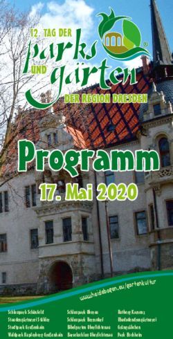 Programm 17. Mai 2020 - Gemeinde Lampertswalde