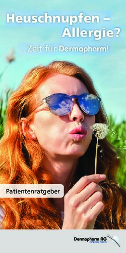 Heuschnupfen - Allergie . Zeit f&uuml;r Dermapharm! - Dermapharm AG