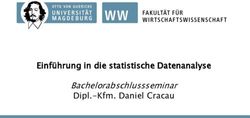Einführung in die statistische Datenanalyse Bachelorabschlussseminar Dipl.-Kfm. Daniel Cracau - Lehrstuhl für E ...