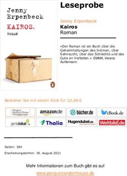 Leseprobe Kairos Jenny Erpenbeck - Penguin Random House ...