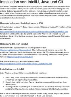 Installation von IntelliJ, Java und Git