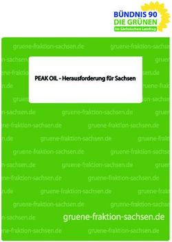 PEAK OIL - Herausforderung für Sachsen - Grüne Fraktion Sachsen