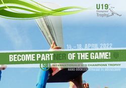 BECOME PARTNER OF THE GAME! - U19 Champions Trophy