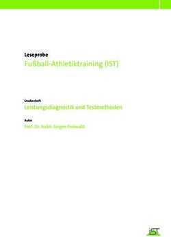 Fußball-Athletiktraining (IST) - Leseprobe Leistungsdiagnostik und Testmethoden - IST-Studieninstitut