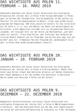 DAS WICHTIGSTE AUS POLEN 11. FEBRUAR - 16. M&Auml;RZ 2019