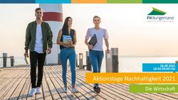 Aktionstage Nachhaltigkeit 2021 - Die Wirtscha, FH Burgenland