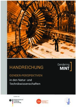 HANDREICHUNG GENDER-PERSPEKTIVEN - in den Natur- und Technikwissenschaften - Albert-Ludwigs ...