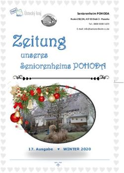 Zeitung unseres Seniorenheims POHODA - Ausgabe WINTER 2020 - Seniorenheim POHODA